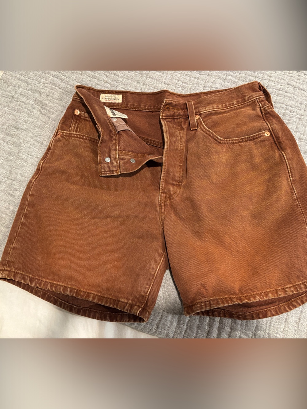Levi's Rust Brown Men's Relaxed Jeans Shorts